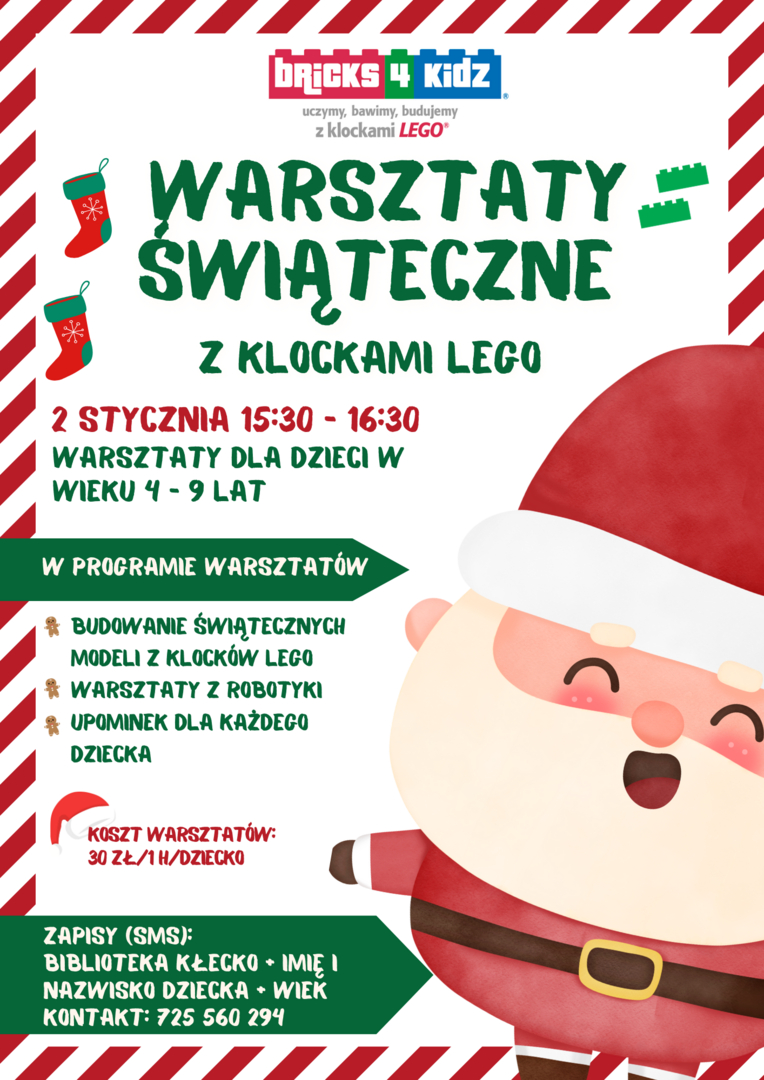 WARSZTATY ŚWIĄTECZNE z KLOCKAMI LEGO 