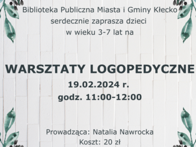 Warsztaty logopedyczne