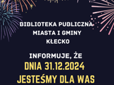 Informacja o zmianie godzin otwarcia