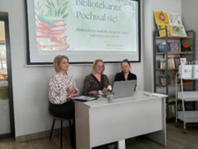 Na zdjęciu Pracownicy Biblioteki Publicznej w Kłecku