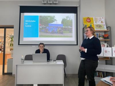 Na zdjęciu Pracownicy Biblioteki Publicznej w Gnieźnie