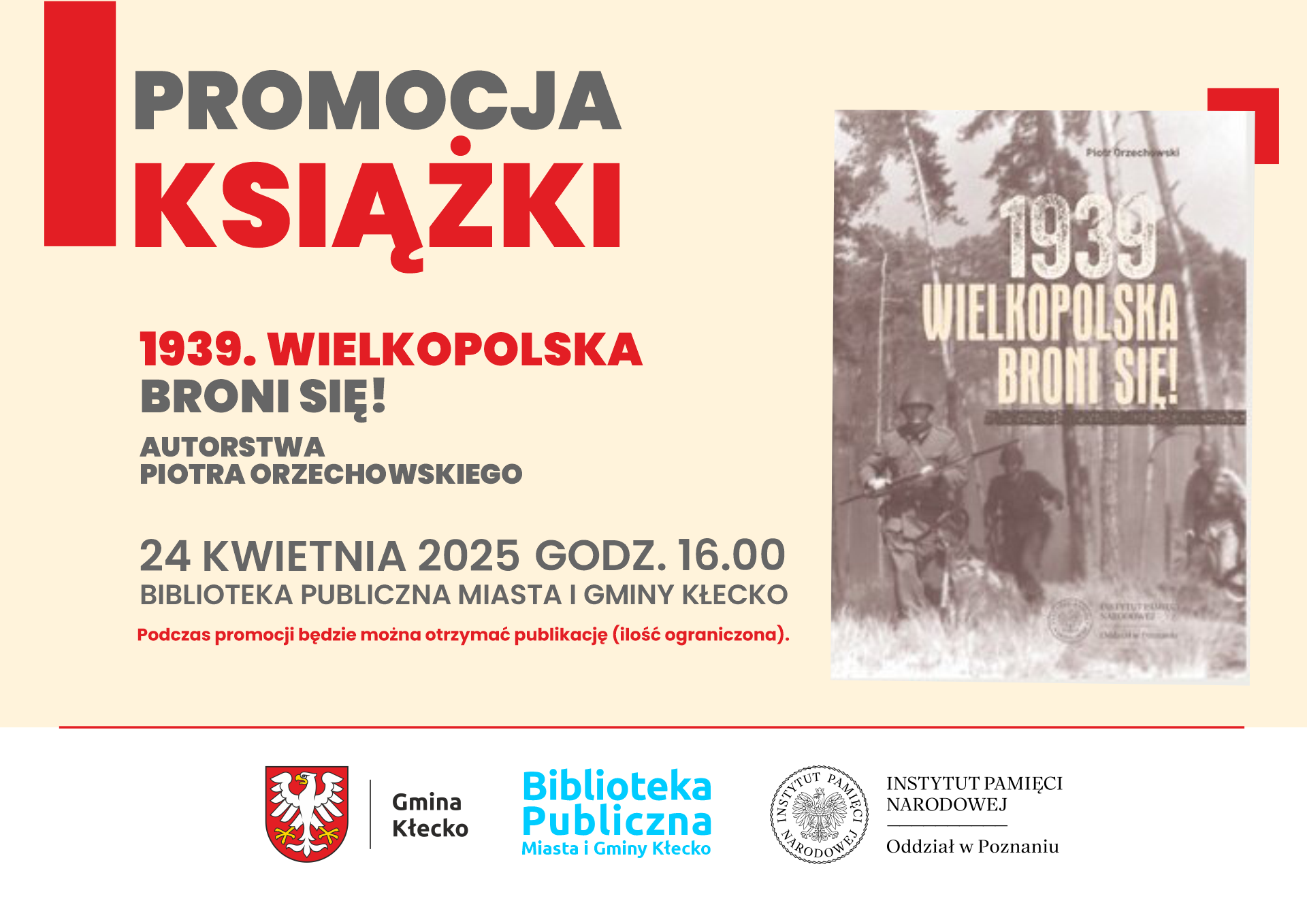 Plakat promocja książki