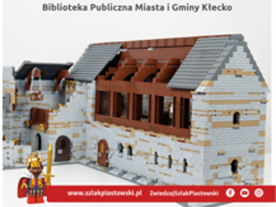 Na zdjęciu znajduje się plakat informujący o wystawie w Bibliotece.