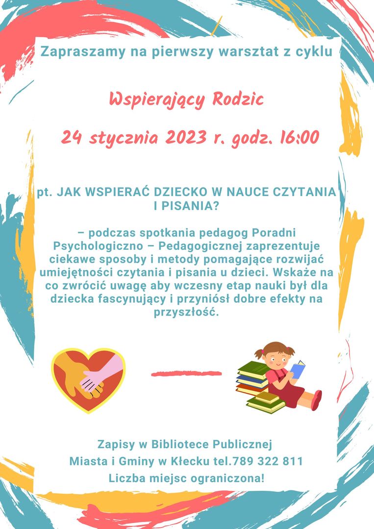 Zapraszamy na pierwszy warsztat z cyklu Wspierający Rodzic 