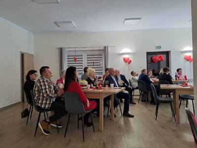 W dniu 12 lutego Klub Senior+ zorganizował Kawiarenkę Walentynkową