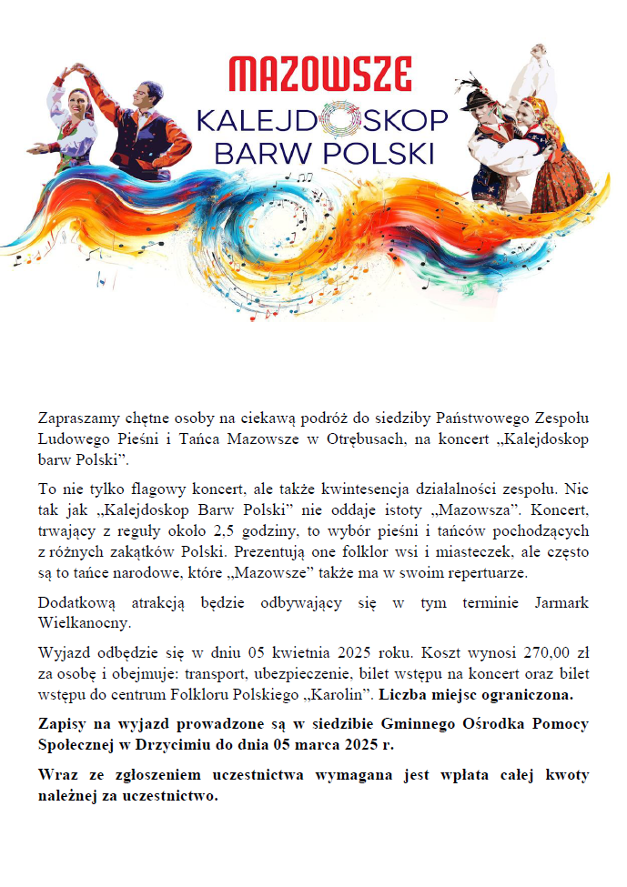 Plakat koncertu