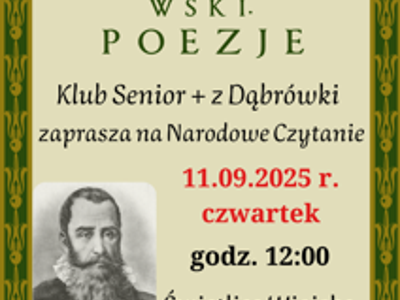 Narodowe Czytanie - Jan Kochanowski - Poezje