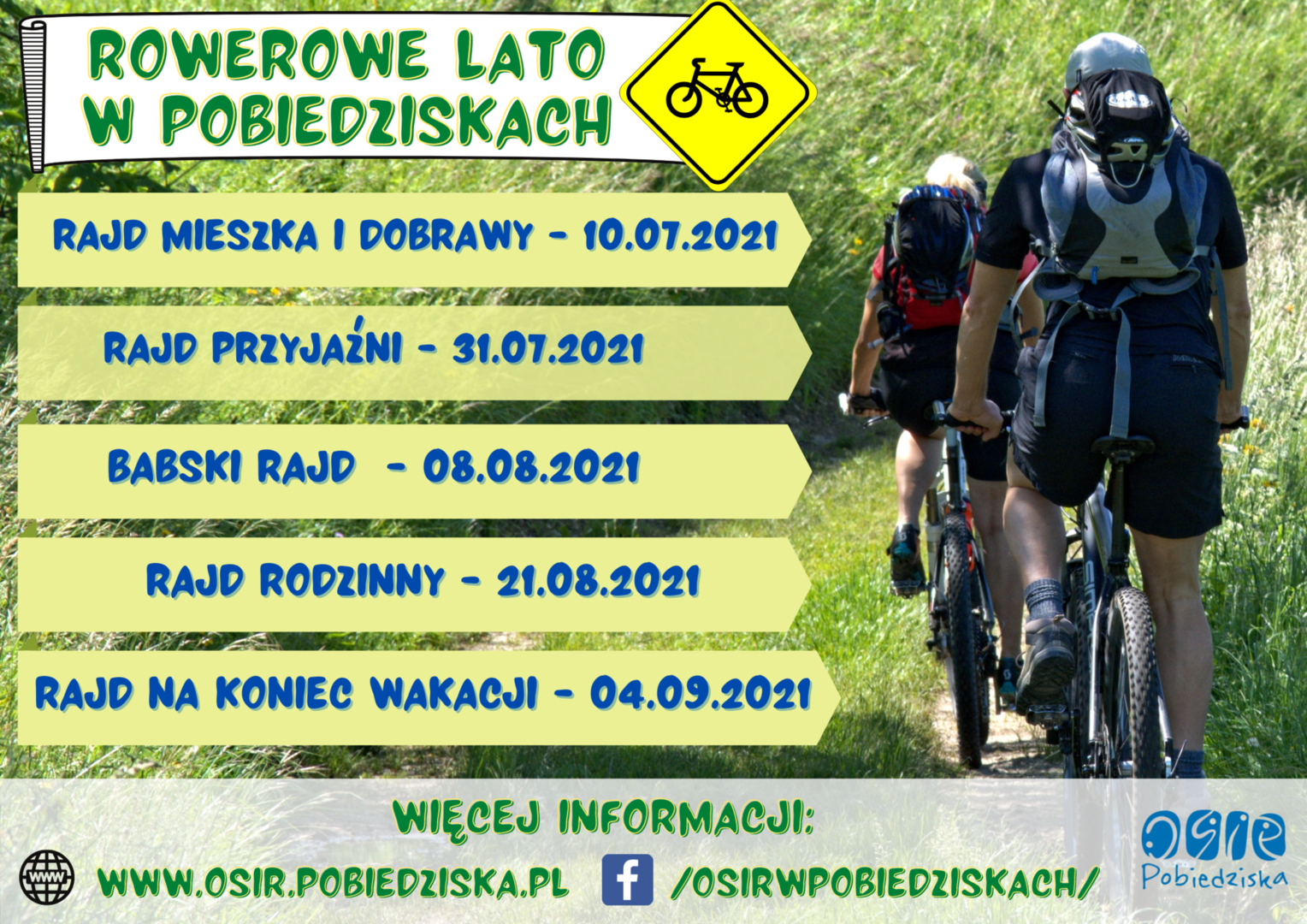 Plakat - Rowerowe lato w Pobiedziskach