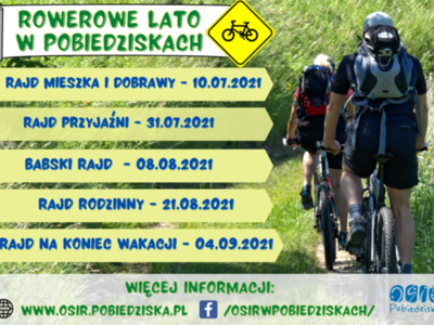 Plakat - Rowerowe lato w Pobiedziskach