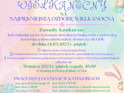 Zapraszamy do udziału w konkursie wielkanocnym