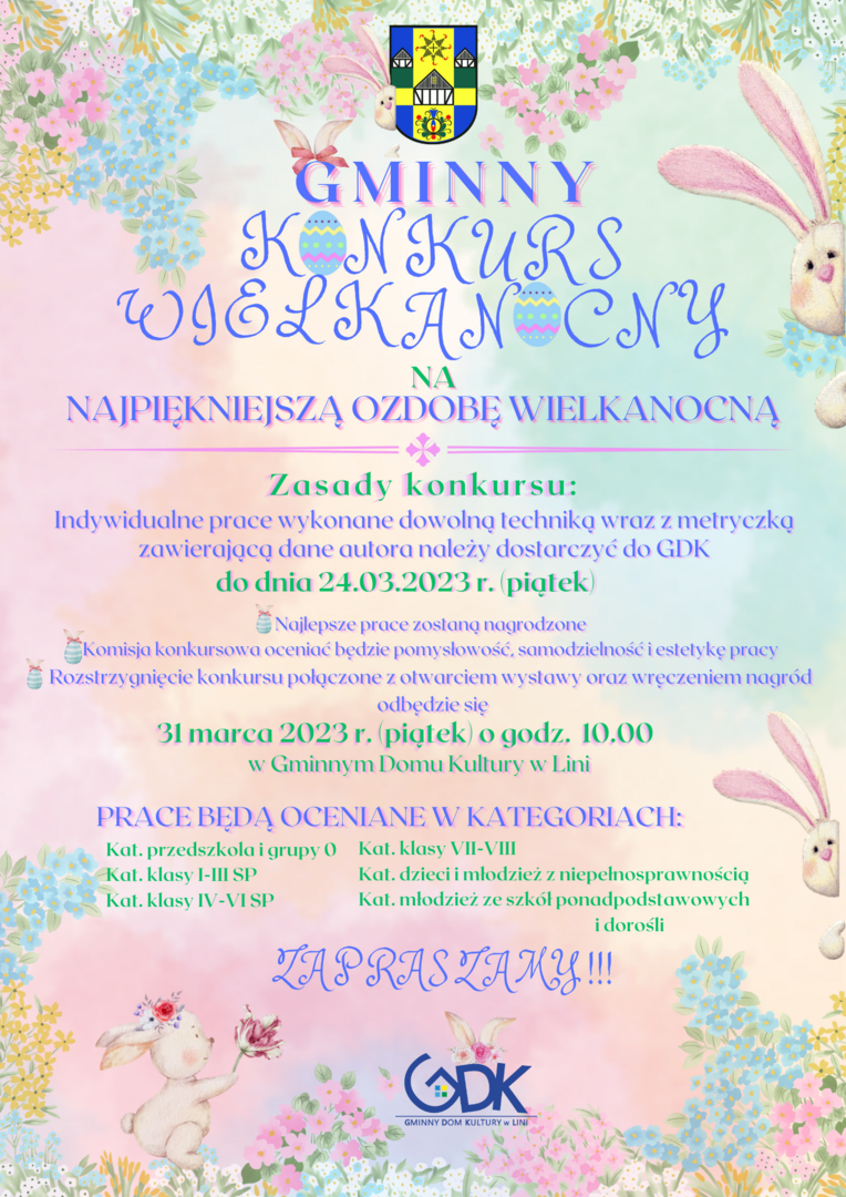 Zapraszamy do udziału w konkursie wielkanocnym