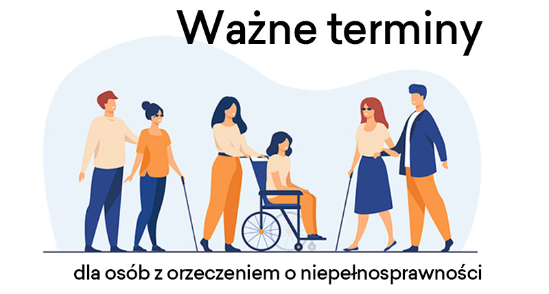 Na obrazku widoczne 3 osoby z niepełnosprawnością wraz z opiekunami.