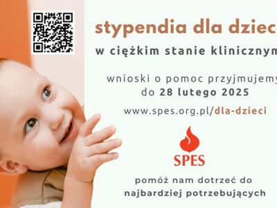 Plakat Stypendiów dla Dzieci w ciężkim stanie klinicznym