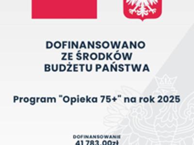 Plakat Programu Opieka 75+
