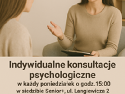 Plakat konsultacje psychologiczne