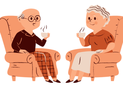 grafika herbatka dla seniora