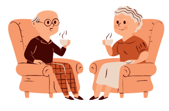 grafika herbatka dla seniora