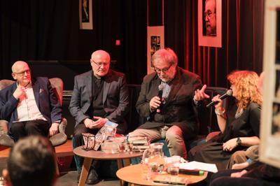 Spotkanie promocyjne 40 numeru „Almanachu Prowincjonalnego” w sali kameralnej Raciborskiego Domu Kultury. 