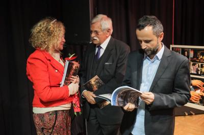 Spotkanie promocyjne 40 numeru „Almanachu Prowincjonalnego” w sali kameralnej Raciborskiego Domu Kultury.