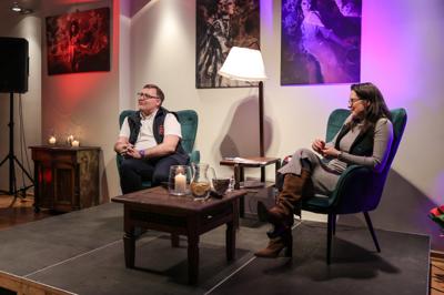 Spotkanie z cyklu W PUNKT z Jakubem Rusinem-Anderskim w saloniku artystycznym RCK RDK