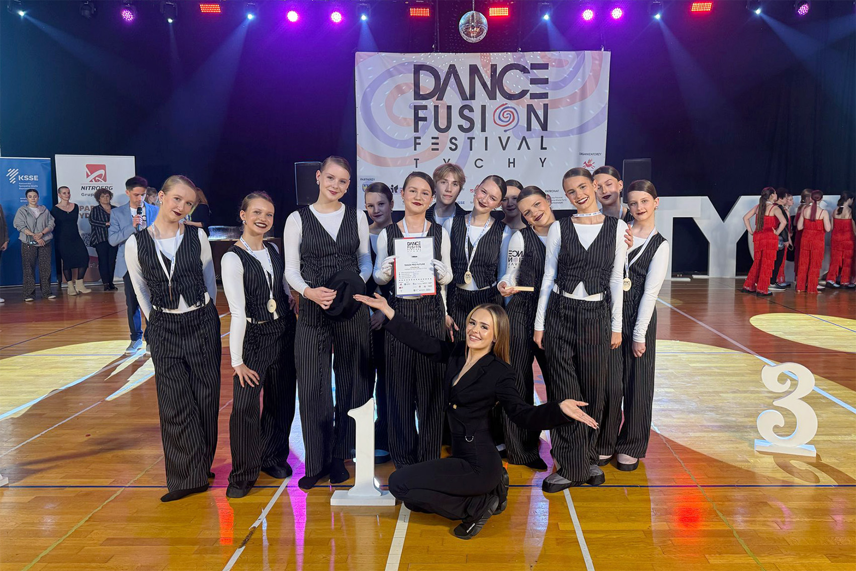 Formacja SKAZA PRO FUTURE na zawodach Dance Fussion Festival w Tychach
