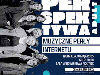 Plakat do koncertu Zespołu Wokalnego Perspektywa Adults