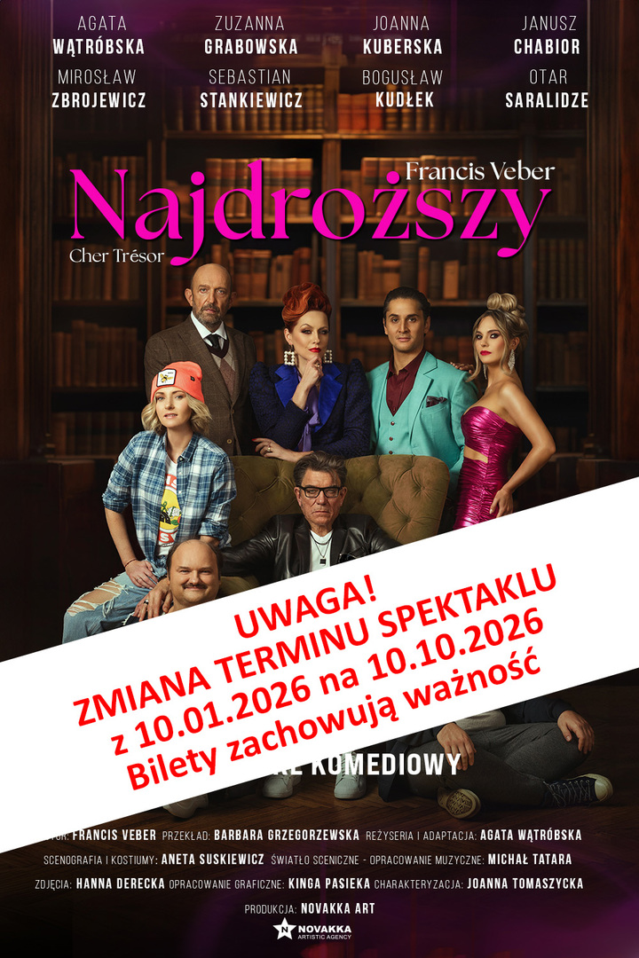 Plakat do spektaklu "Najdroższy"