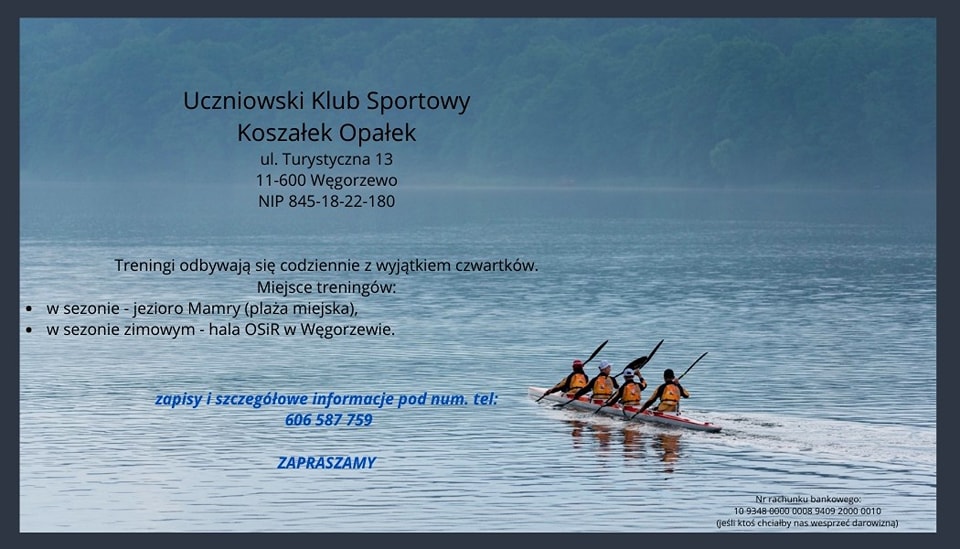 Plakat informujący