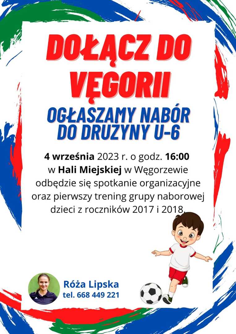 Nabór na treningi piłki nożnej w roku szkolnym 2023 2024
