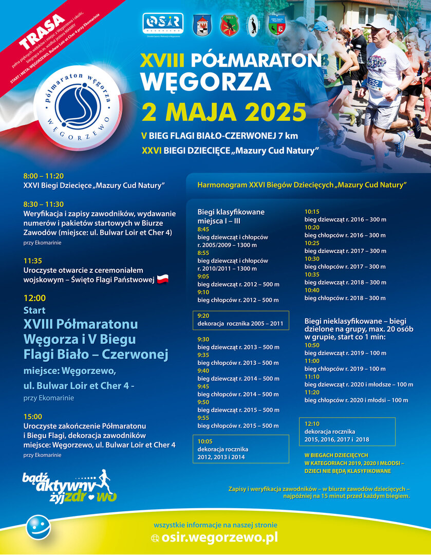 Plakat biegów majowych 2025