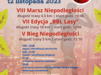 Plakat Jesiennego Święta Biegów 2023