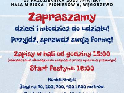 XIII Halowy Festyn Lekkoatletyczny 2023 - plakat