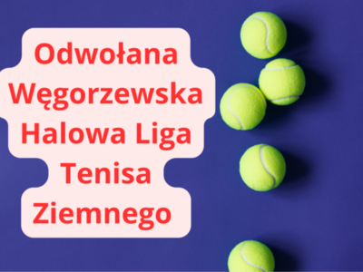 Baner o odwołaniu ligi tenisa ziemnego