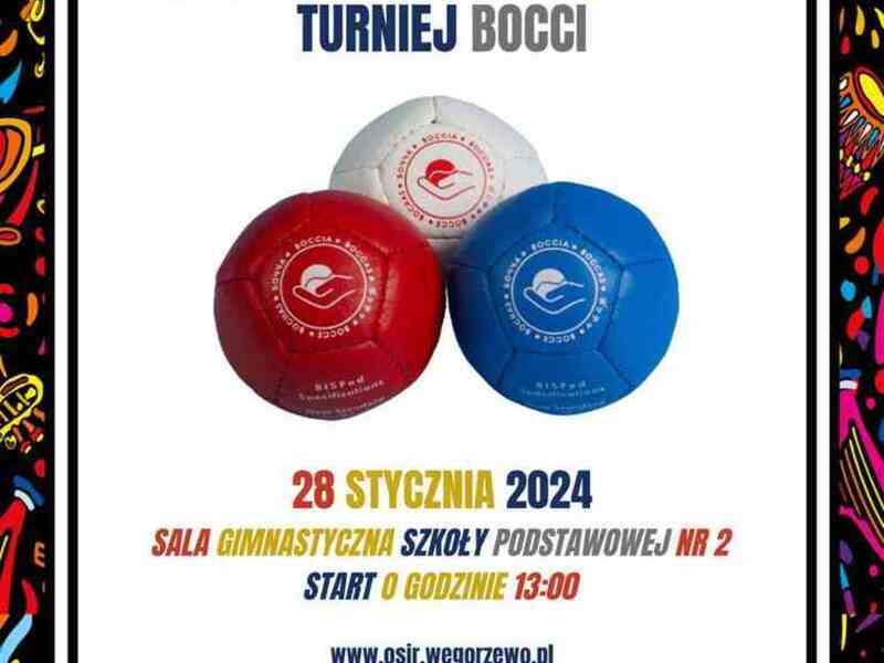 Plakat turnieju bocci