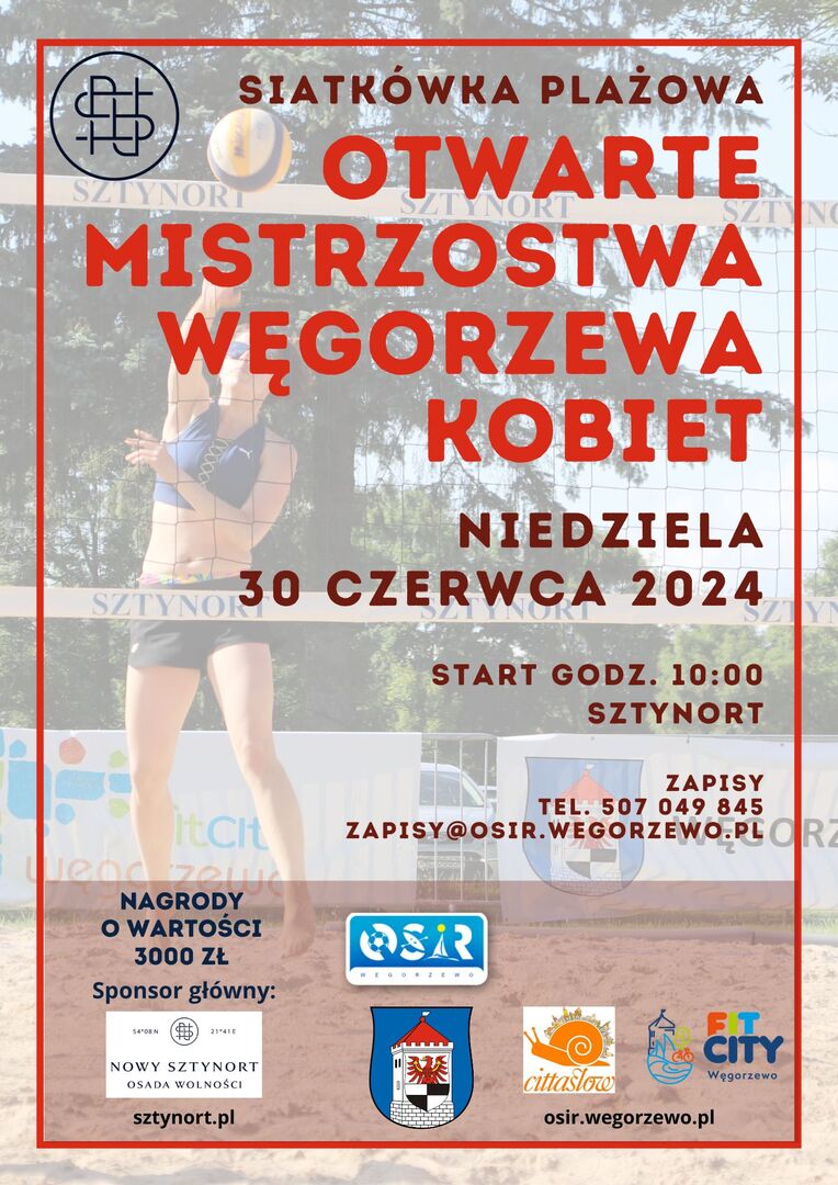 Plakat siatkówki kobiet 2024