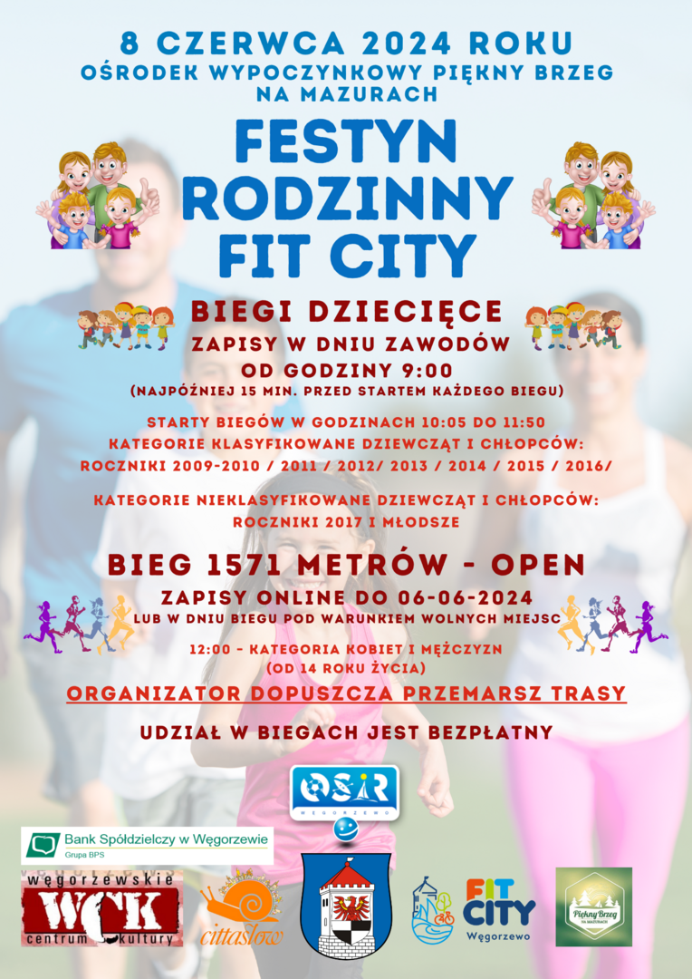 Plakat Festynu Rodzinnego Fit City 2024