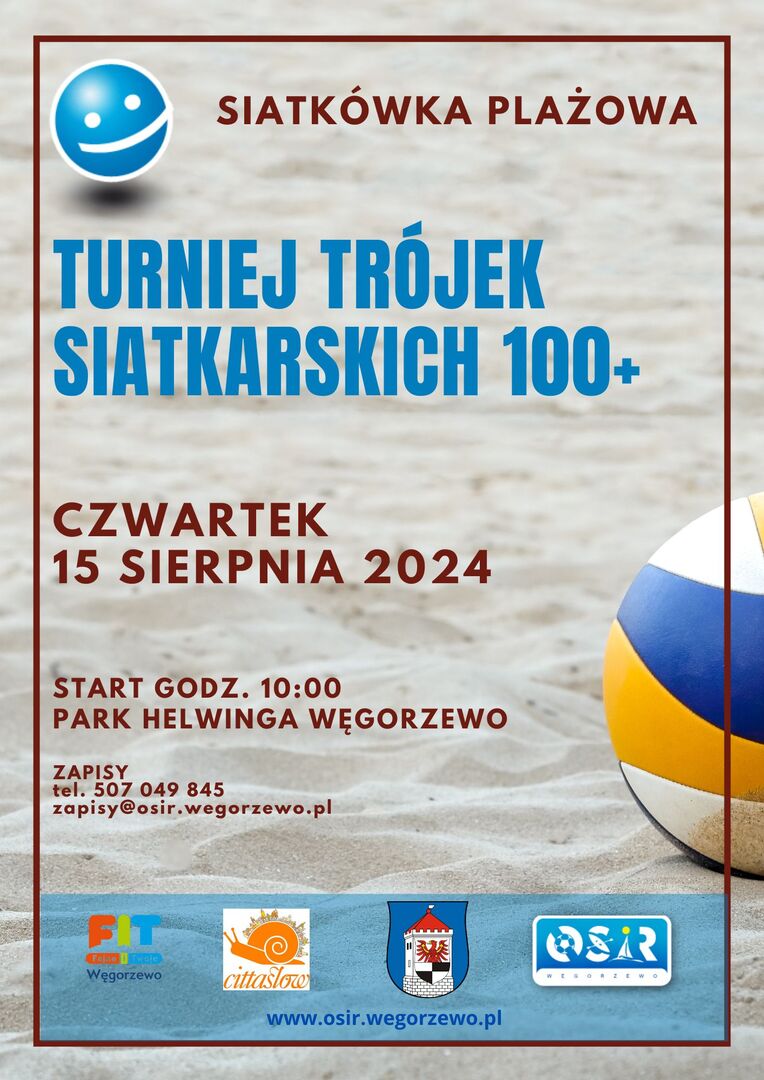 Plakat turnieju trójek 100+