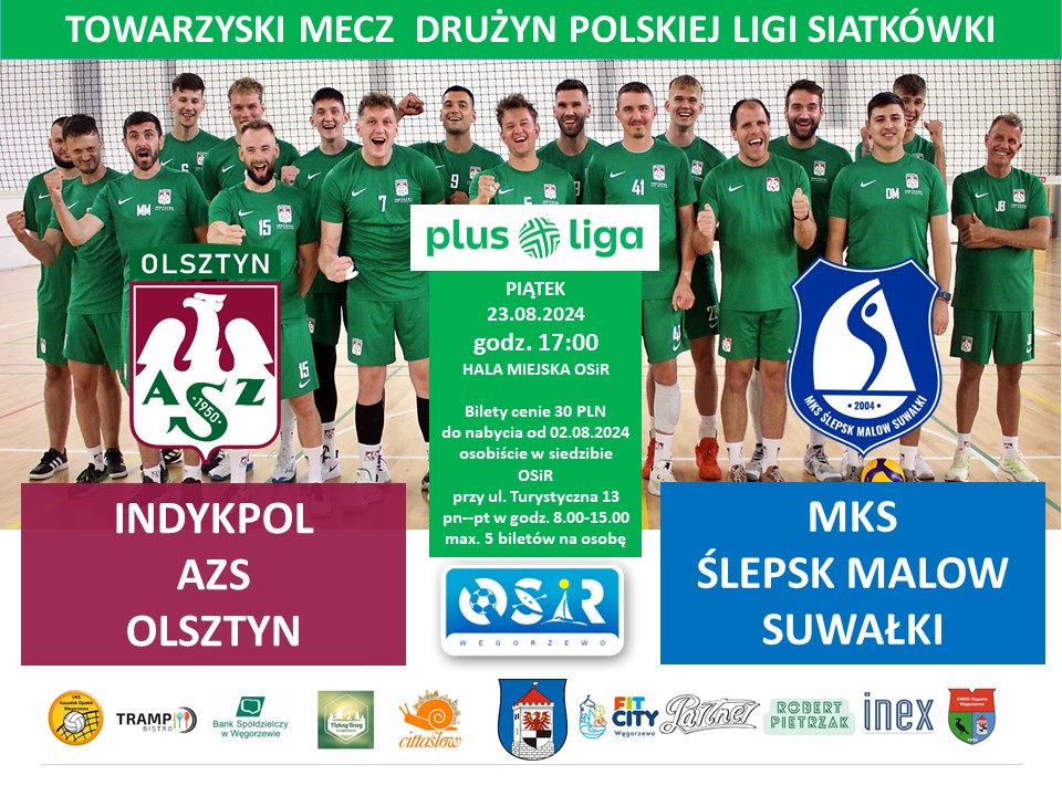 Plakat meczowy - siatkówka