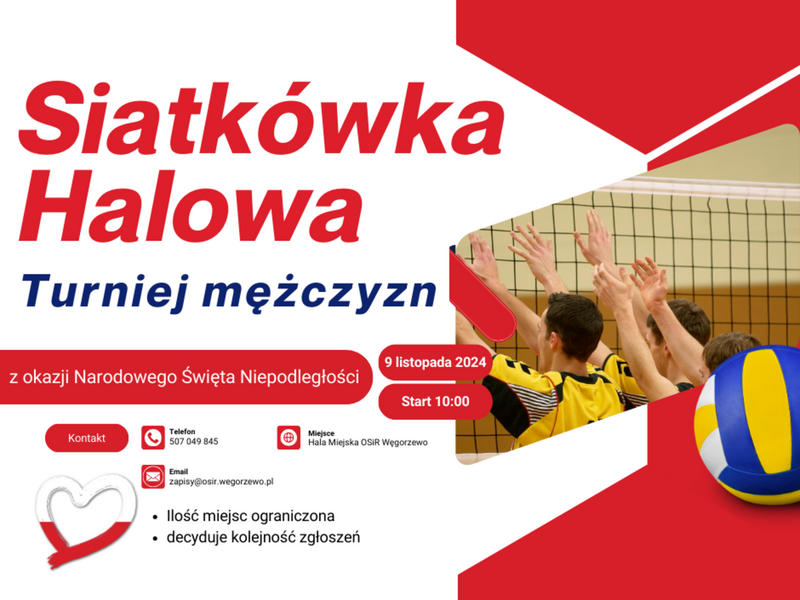 Plakat siatkówki