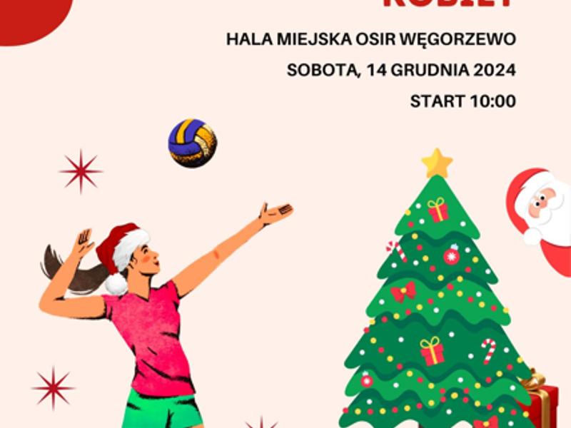 Plakat siatkówki kobiet
