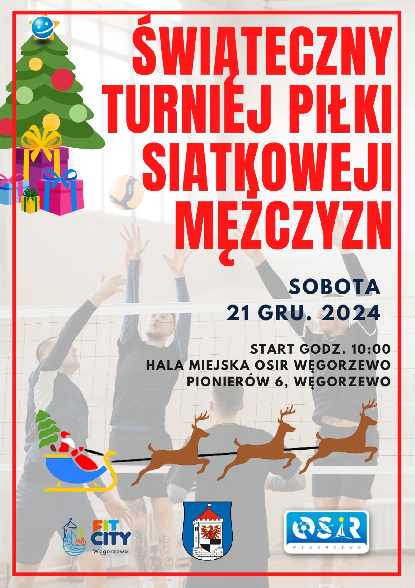 Plakat turnieju siatkówki