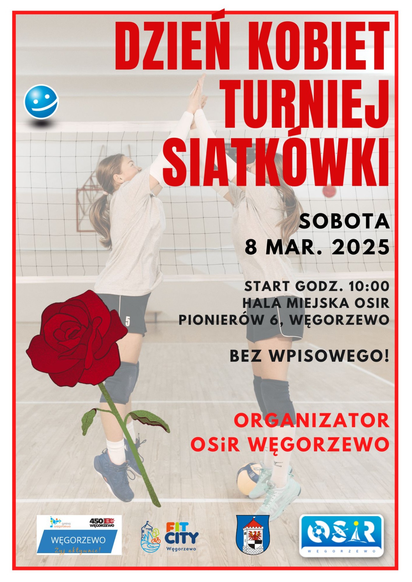 Plakat turnieju siatkówki kobiet