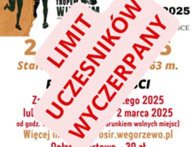 Plakat Tropem Wilczym 2025 - limit