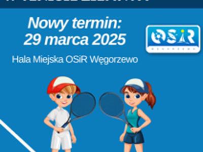 Plakat tenis ziemny dziecięcych mistrzostw 2025