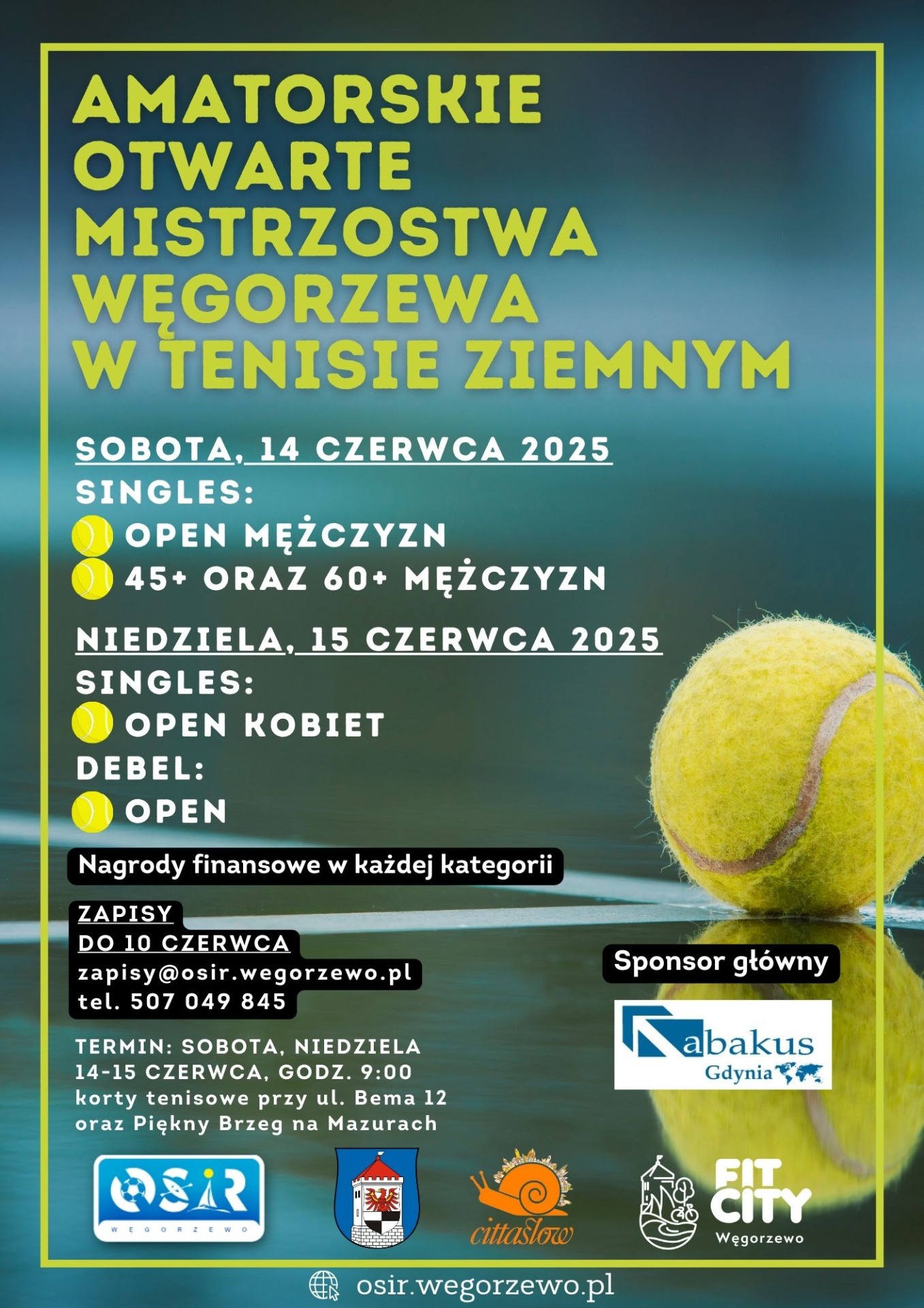 Plakat tenis ziemny 2025