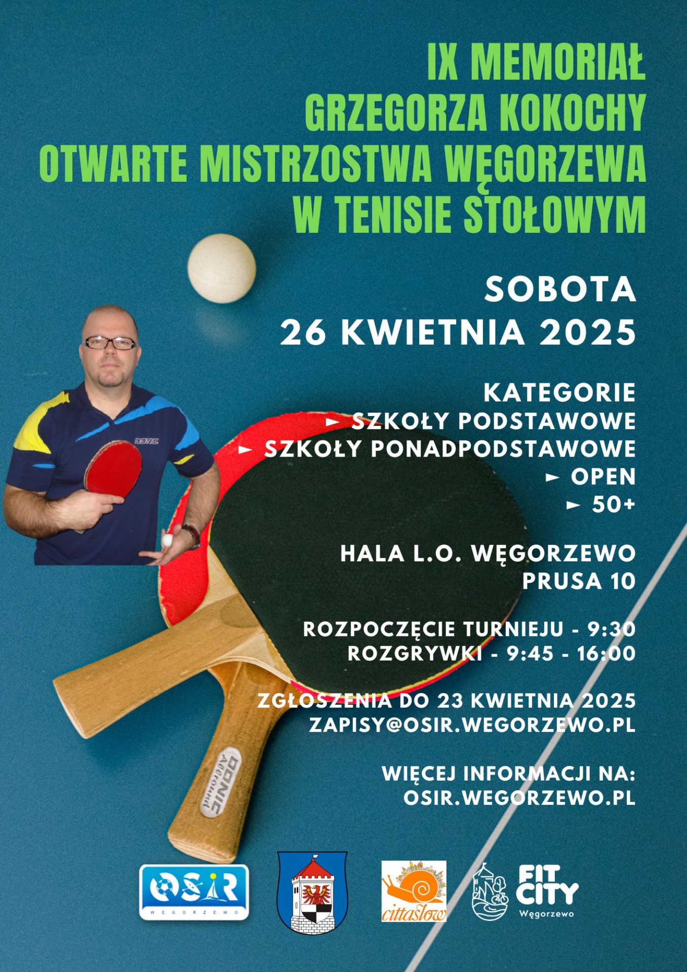 plakat tenis stołowy 2025