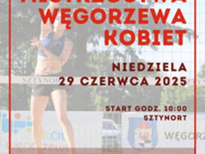 Plakat siatkówki plażowej w Sztynorcie