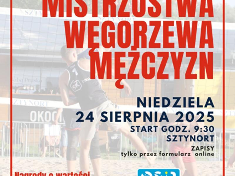 Plakat siatkówki plażowej mężczyzn w Sztynorcie