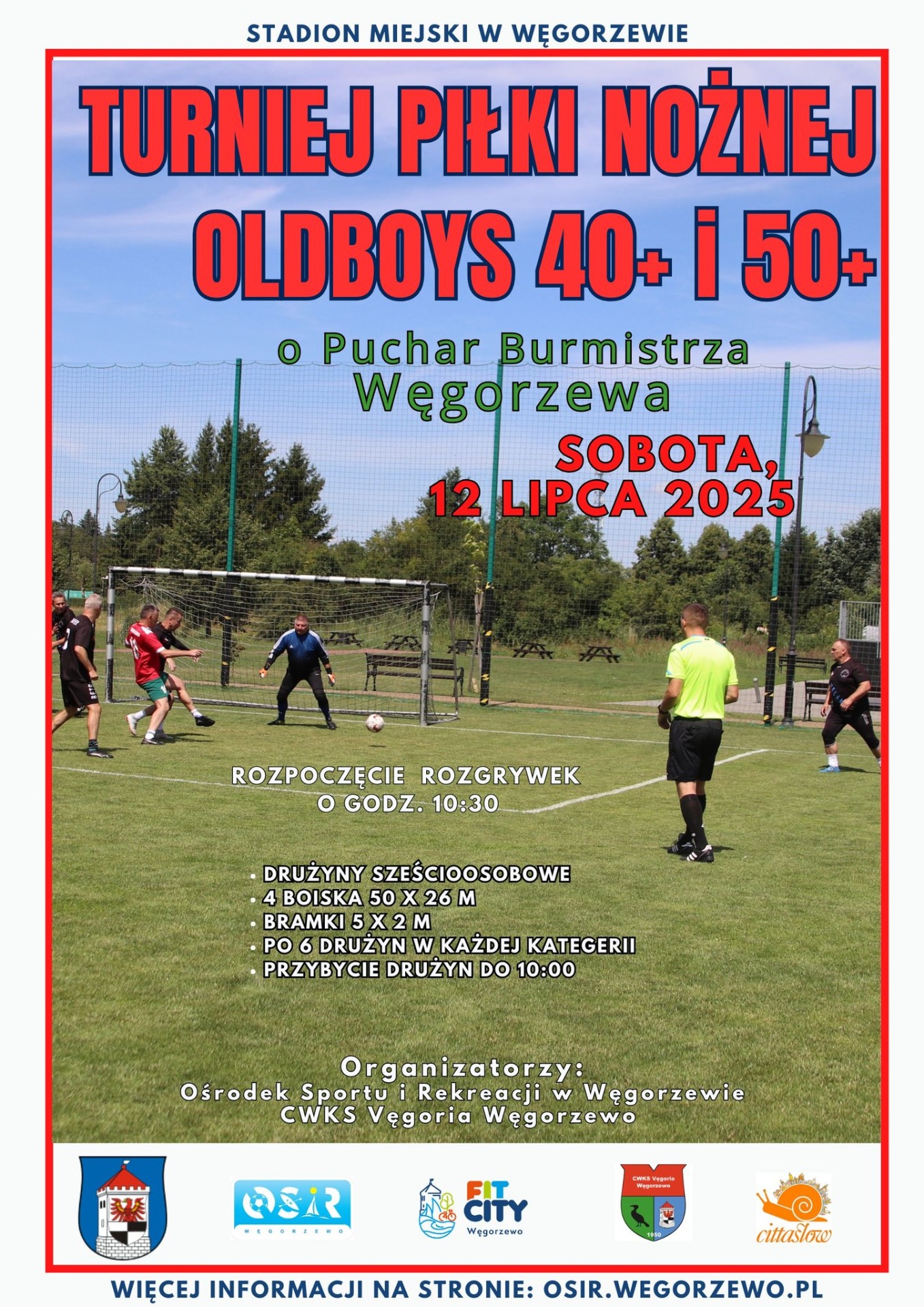 plakat piłki nożnej oldbojów