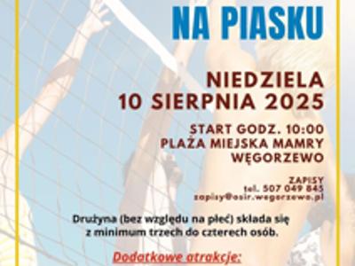 Plakat Rodzinnego Turnieju Siatkówki